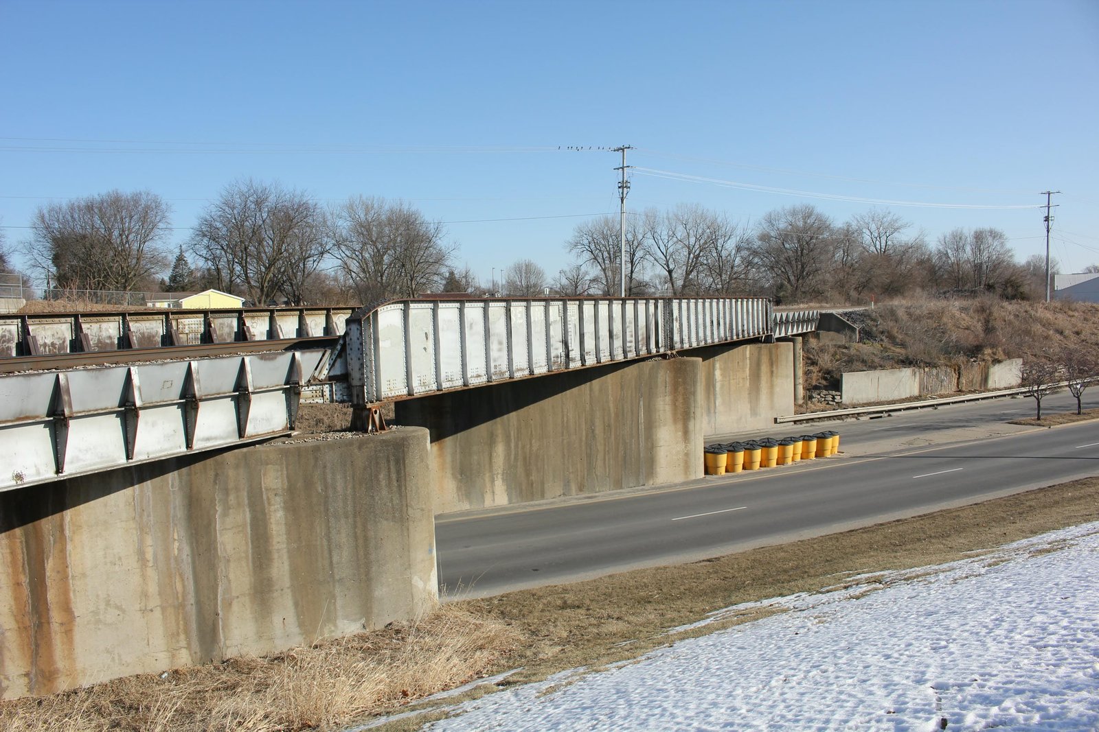 Looking east